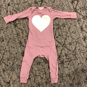 Glitter heart one piece